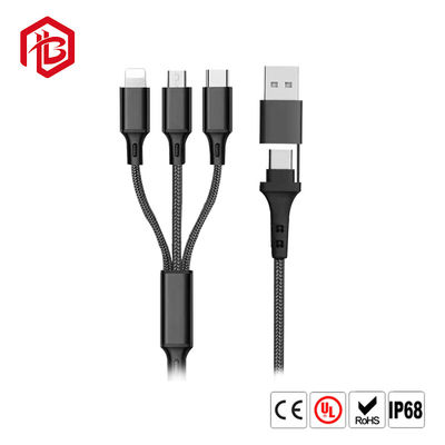 Купить Микро- тип c USB освещая 3 4 в 1 кабеле данным по USB Multi заряжателя телефона 3A быстром поручая online manufacture