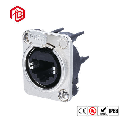 Купить ПВХ TPE IP69 Rj45 Female Connector сеть связи специальный водонепроницаемый Ethernet Jack online manufacture