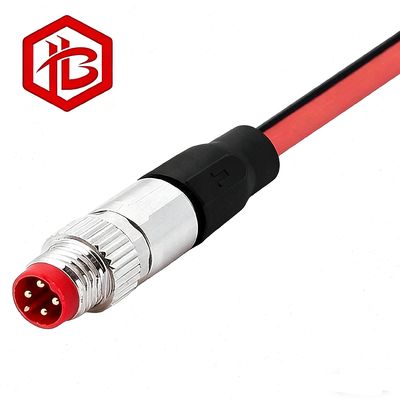 Купить M8 DIN 3pin Nickel Plated Male to Female Straight Plug IP68 Waterproof Sensor Cable online manufacture