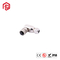 IP67 Waterproof Aviation M12 Female 3/4/5/8/12/17P Panel Mount PCB Type Connector With Shielded Pin