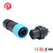 A16 Nylon Reverse-Mount Self-Locking Waterproof Connector 2 To 12 Pins UL US Plug Cord AC Power Input Connector