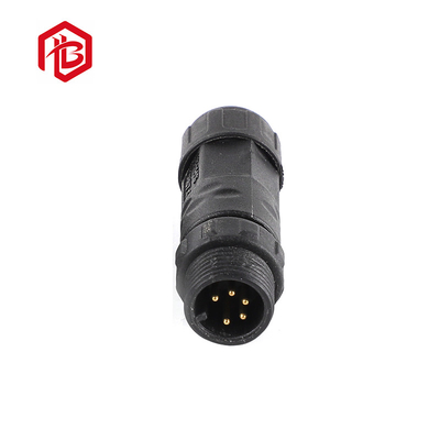 Waterproof Circular Connector M12 Female And Male Push Locking For Display