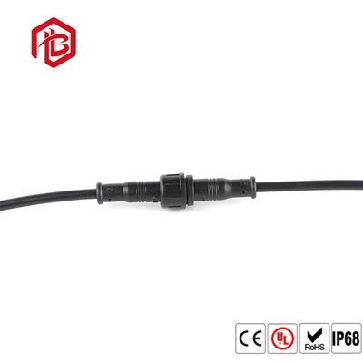M11 Waterproof Circular Connector LED Light Connector 2 3 4 5 Pin PVC Integrated Injection Molded Plug