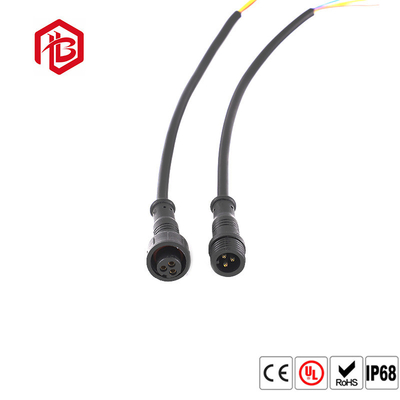M11 Waterproof Circular Connector LED Light Connector 2 3 4 5 Pin PVC Integrated Injection Molded Plug