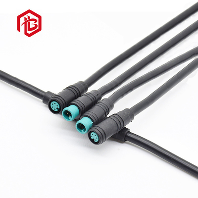 M8 2Pin Nylon IP68 Male Female Electric Bike Waterproof Cable Connector Plug