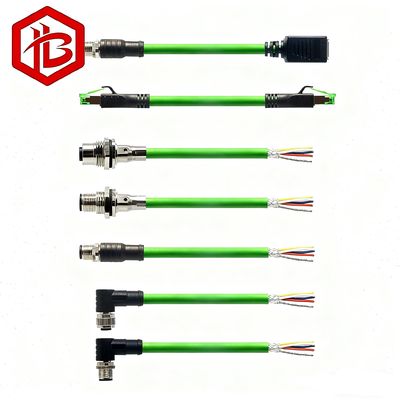 Waterproof M12 Straight Male to Right Angled Ethernet Cable Connector RJ45 Pipeline - Digital Mini - 8 Pin Male to Rs - 422 M 4A