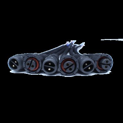 BETT M16 Series 2+4-Pin Push Self-Locking IP67 Waterproof Male/Female Plug 16A 500V Cable for LED/LCD Display Modules Power