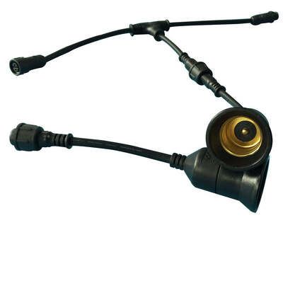 E27 Plastic Copper Contact IP67/IP68 Waterproof Lamp Holder Connectors for Solar Power Systems High Current Lighting