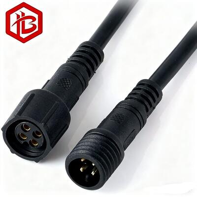 M15 PVC Waterproof RGBW LED Rock Light Male/Female Connector with UHF RF PCB Extension Cable for Car