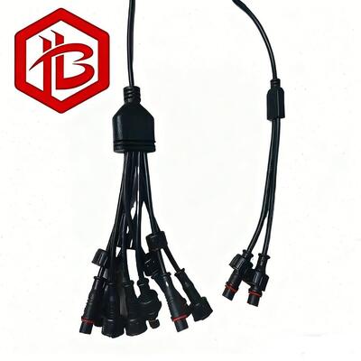 M15 PVC Waterproof RGBW LED Rock Light Male/Female Connector with UHF RF PCB Extension Cable for Car