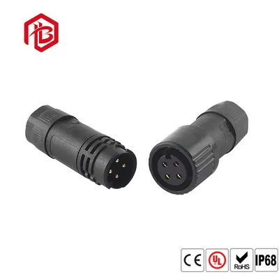12A 4-core A18 IP68 Waterproof Quick Lock Power Connector Set (Male/Female Plug) for Automotive LED Lighting Battery Plant Grow
