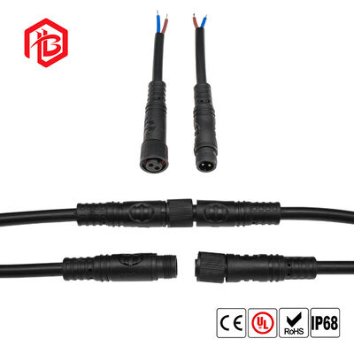 M10 PVC Male/Female Waterproof Plug with Copper Contact for Aerospace RF Applications