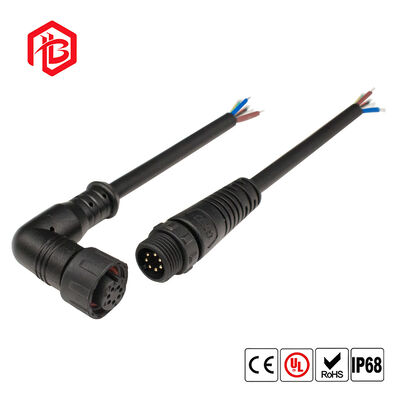 M12 Multi-Core Elbow Waterproof Connector Aviation Energy Storage Plug Connection Line