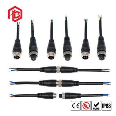 GX12 Aerospace Power Plug 4Pin 2A/6A Rated Copper Contact Nylon Housing Waterproof IP65 for LED PCB Microwave Applications